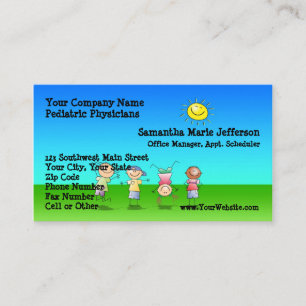 Kids Playing Outdoors on a Sunny Day Appointment Card