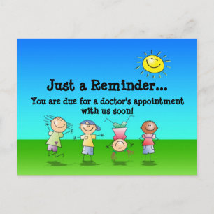 Kids Playing Outdoors on a Sunny Day Postcard