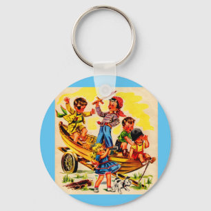 kids playing pirate key ring