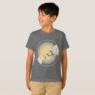 Kids Polar Bear T-Shirt Wildlife Art Kids Tees