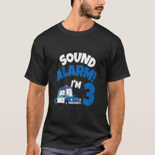 Kids Police Car 3rd Birthday 3 Years Old Birthday T-Shirt