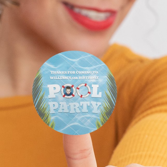Kids Pool Party Stickers - Birthday Party Supplies (Creator Uploaded)