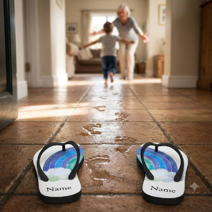 kids' pool slides rainbow kid's flip flops