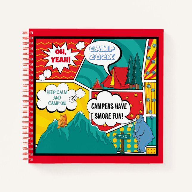 Kid's Pop Art Summer Camp Notebook (Front)