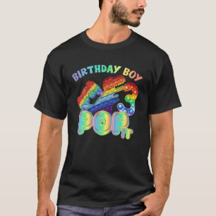 Kids Pop It 3Rd Year Old Birthday Boy Dino Gamer P T-Shirt