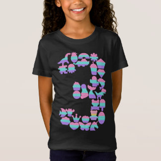 Kids Pop It 3th Year old 3rd Birthday Fidget Pop T-Shirt