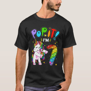 Kids Pop It 7th Birthday Girls 7 Years Old Fidget T-Shirt