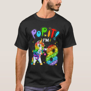 Kids Pop It 8th Birthday Girls 8 Years Old Fidget T-Shirt