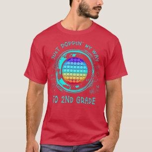 Kids Pop It Fidget Toy Second Grade Back To School T-Shirt