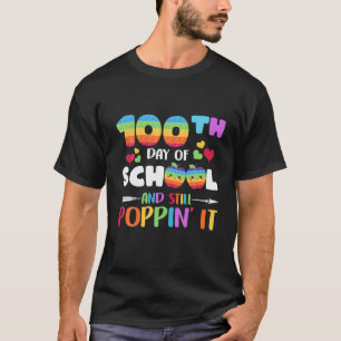 Kids Poppin' 100 Days Of School And Still Poppin I T-Shirt