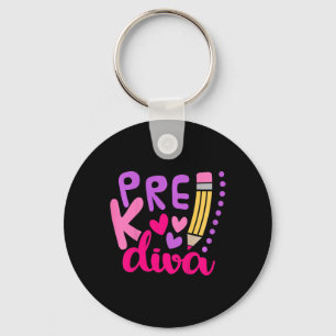 Kids Pre-k Diva  Key Ring