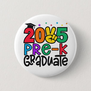 Kids Pre-K Grad 2025 Preschool Prek Graduation 6 Cm Round Badge