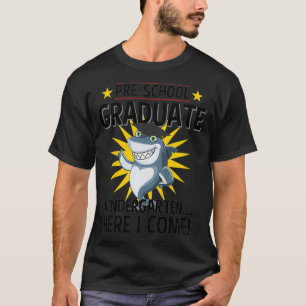 Kids Pre K Graduation s 2019 Funny Shark Grad Gift T-Shirt