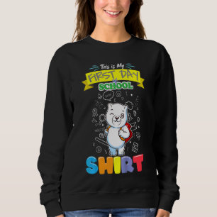 Kids Pre K Kindergarten Enrolment This Is My Firs Sweatshirt