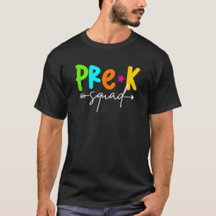 Kids Pre K Squad Class Back To School Teacher Stud T-Shirt