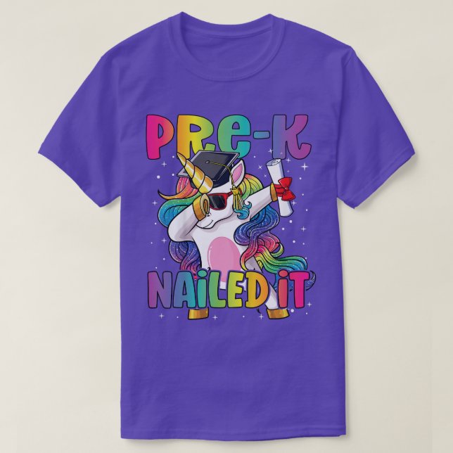 Kids Pre Kindergarten Graduate Nailed It Unicorn P T-Shirt (Design Front)