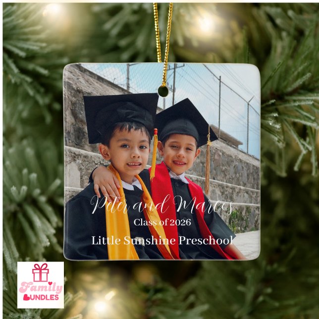 Kids Preschool Graduation Keepsake Ceramic Ornament (Kids Preschool Graduation Keepsake Ceramic Ornament)