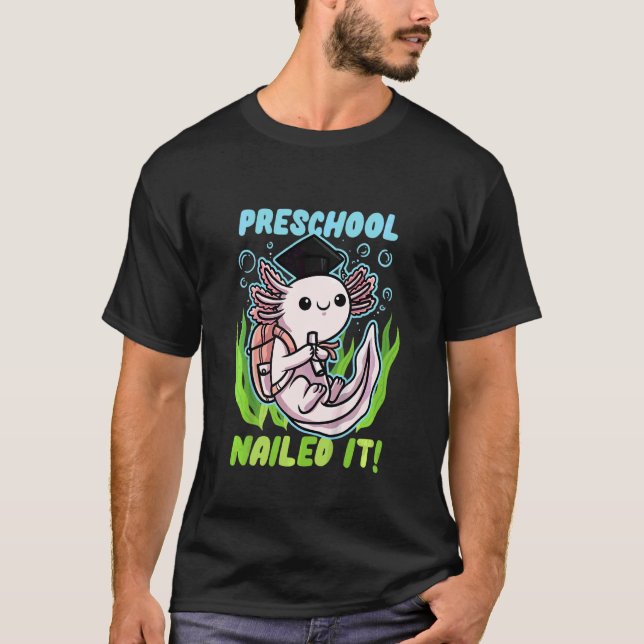 Kids Preschool Last Day Of School Axolotl Kids T-Shirt (Front)
