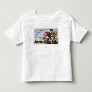 Kids Pretending to be in a Train Toddler T-Shirt