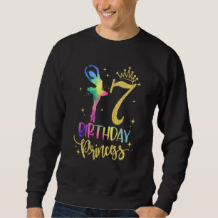 Kids Princess 7th Birthday 7 Years Old Ballerina Sweatshirt