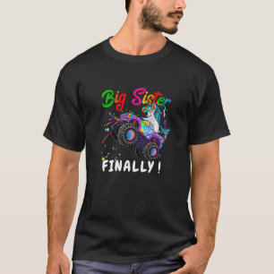 Kids Promoted to Big Sister Finally Unicorn monste T-Shirt