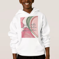 Kids pullover hoodie in stylish graphic