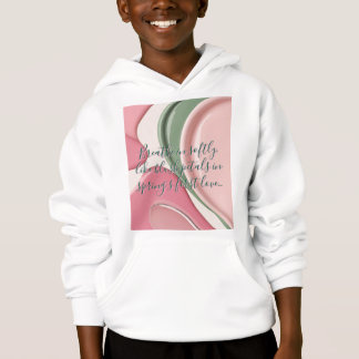 Kids pullover hoodie in stylish graphic