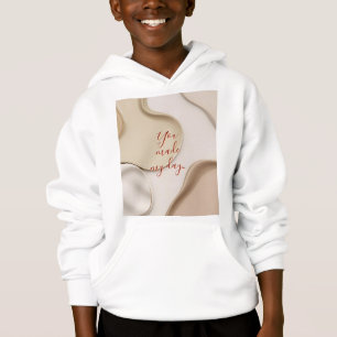 Kids pullover hoodie in stylish graphic