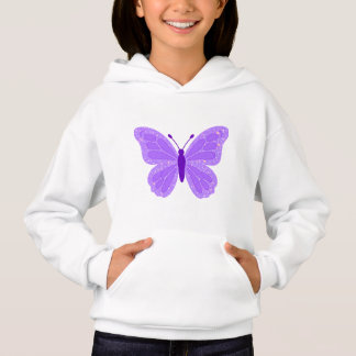 Kids Purple Butterfly Hoodie