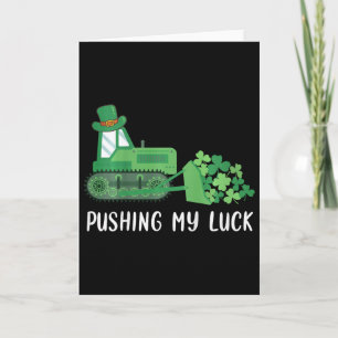 Kids Pushing My Luck Construction Truck Boys St Pa Card