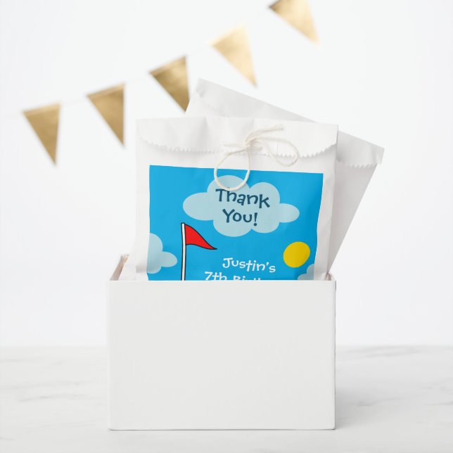 Kid's putt putt mini golf Birthday party custom Favour Bags (Party)