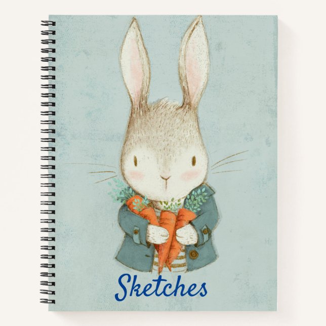 Kids Rabbit Sketch  Notebook (Front)