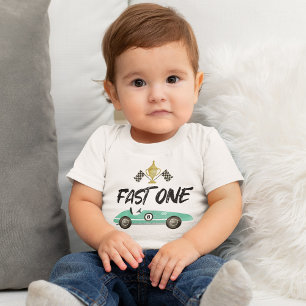 Kids Race Car 1st Birthday Baby T-Shirt