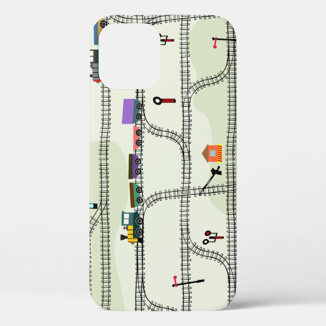 Kids Railway: Funny Seamless Pattern Case-Mate iPhone Case (Back)