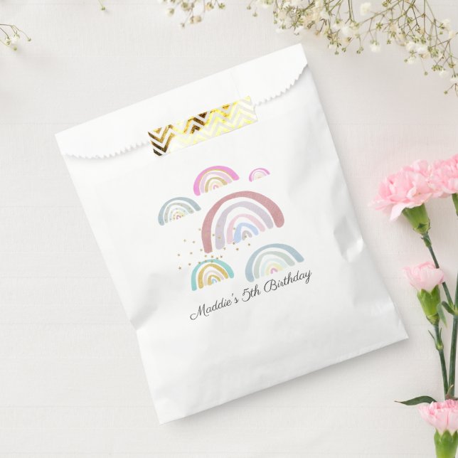 Kids Rainbow Birthday Party Favour Bags (Sealed)