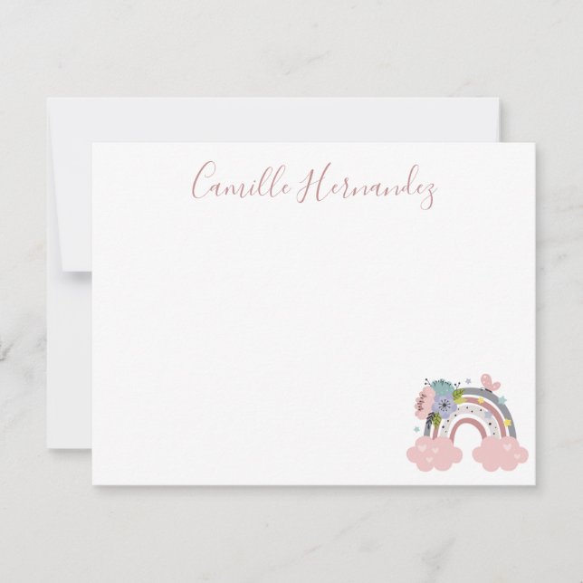 Kids Rainbow Note Card (Front)