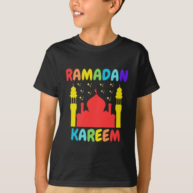 Kids Ramadan Kareem for Boys Youth Ramadan Month T T-Shirt (Front)