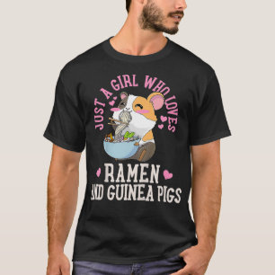 Kids Ramen Noodles Guinea Pig Kawaii Cute Gift T-Shirt