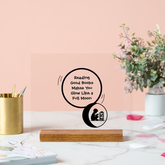 Kids Reading Acrylic Sign (Wedding)