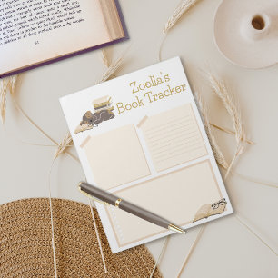 Kids Reading Books Tracker Book Club  Notepad