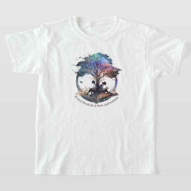 Kids Reading T-Shirt (Laydown)