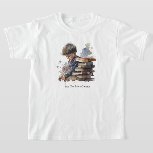 Kids Reading T-Shirt (Laydown)
