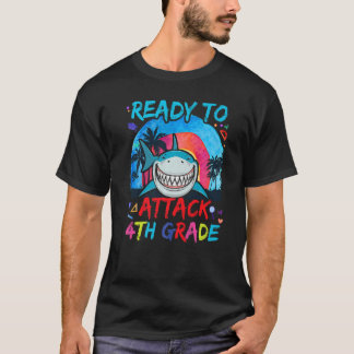 Kids Ready To Attack 4th Grade First Day Of School T-Shirt