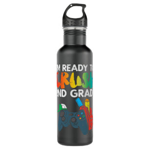 Kids Ready To Crush 2nd Grade Second Video Gamer F 710 Ml Water Bottle