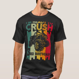 Kids Ready To Crush 3rd Birthday 3 Monster Truck R T-Shirt