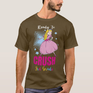 Kids Ready To Crush 3rd Grade Elementary School T- T-Shirt