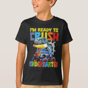 Kids Ready To Crush Kindergarten Back To School Di T-Shirt
