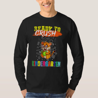Kids Ready To Crush Kindergarten Cute Tiger Presch T-Shirt