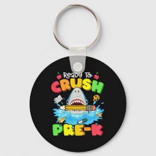 Kids Ready To Crush Pre-k Shark Ck To School Boys  Key Ring