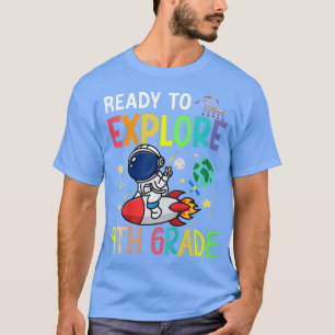 Kids Ready To Explore Ninth Grade Astronaut Back T T-Shirt